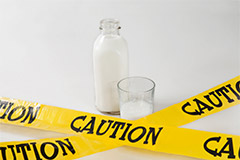 Attention au lait - allergie aux protéines de lait de vache